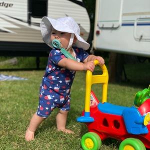 RWB Popsicle Envelope Romper